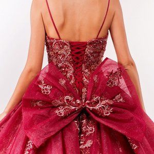 BURGUNDY Evening Formal Ball Gown A-LINE Lace up Formal Party Dress GOWN gl1927